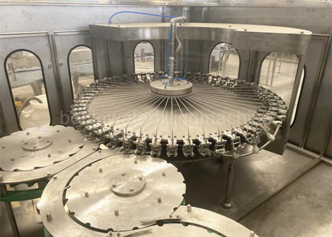 0.5L 24000BPH এসএস 304 পিইটি জল বোতল গিয়ার ট্রান্সমিশন সহ ফিলিং মেশিন 0